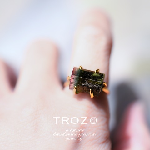 トルマリン 【004 Water Lilies Collection】 トルマリン 鉱物原石 フリーサイズ シルバー925 リング 指輪 天然石 アクセサリー (No.3764)