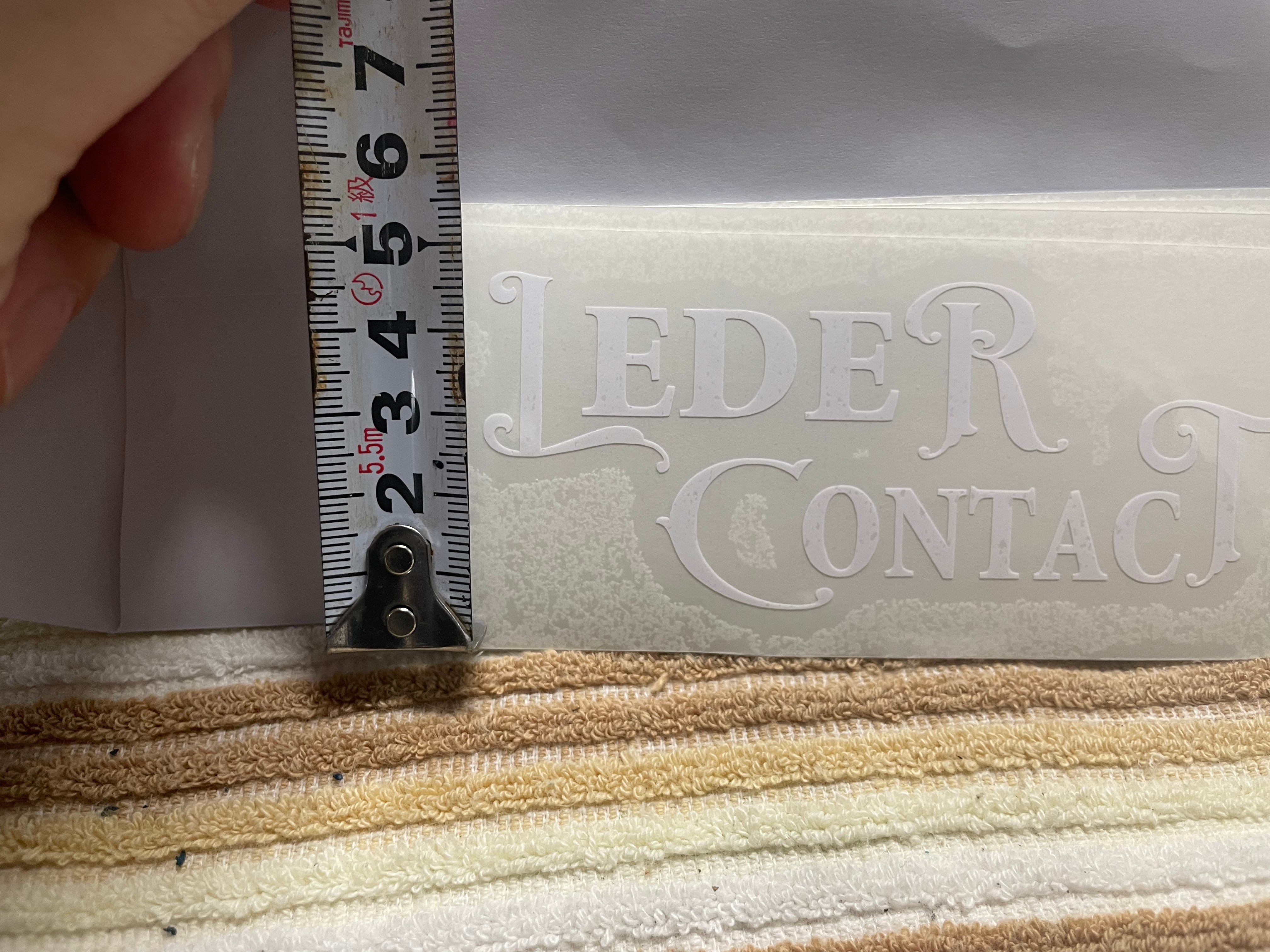 や*ん様 レダーコンタクト レダーコンタクト No.1 小サイズ ステッカー | LederContact