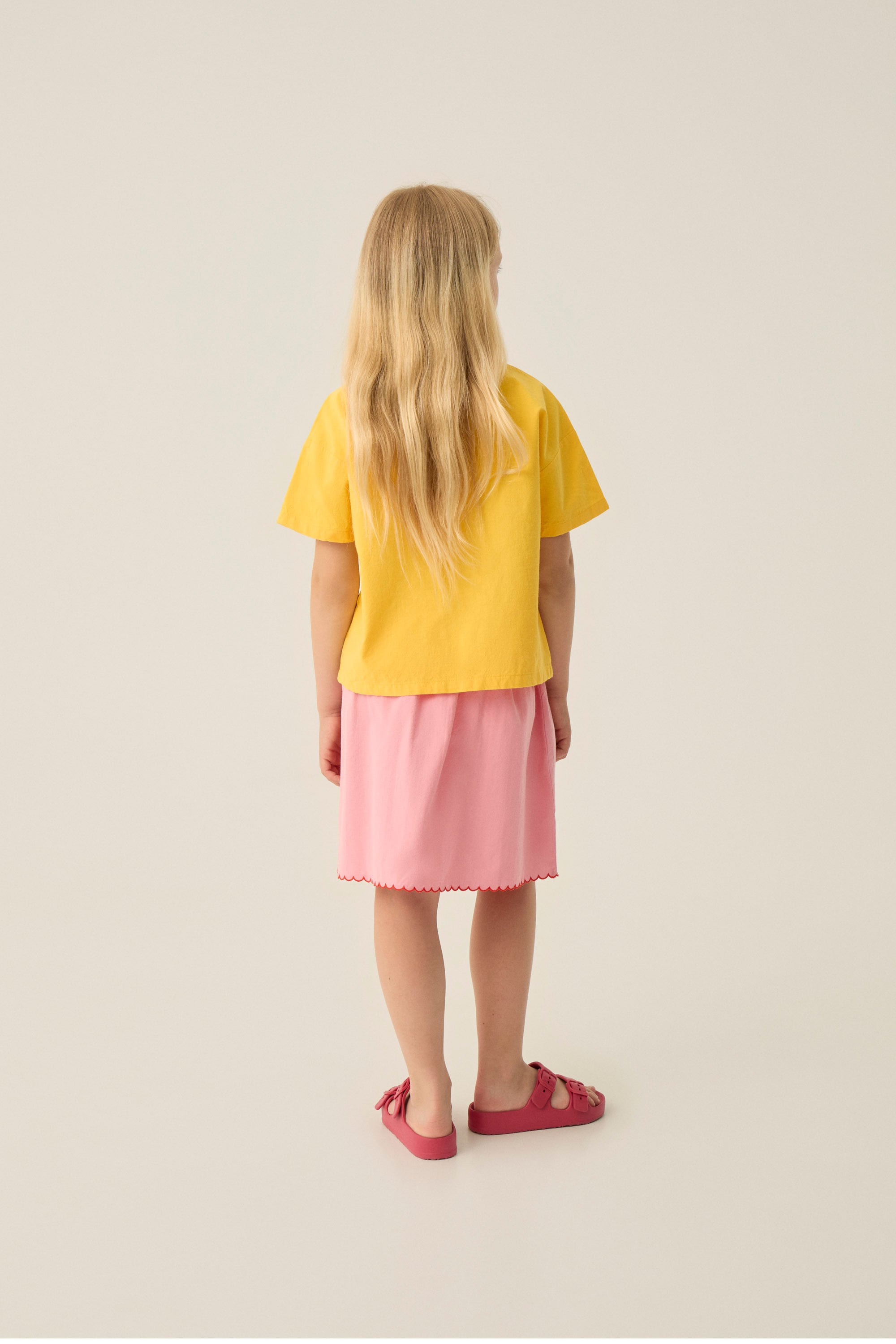 houseonthehill yellowflower ロンティ 80サイズ HusHush - ベビー 赤ちゃん 子供服 ハッシュアッシュ 長袖 ロンT