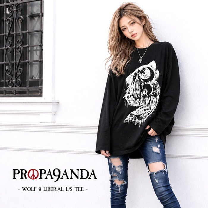 予約品】PROPA9ANDA プロパガンダ「WOLF 9 LIBERAL L/S TEE 」長袖T