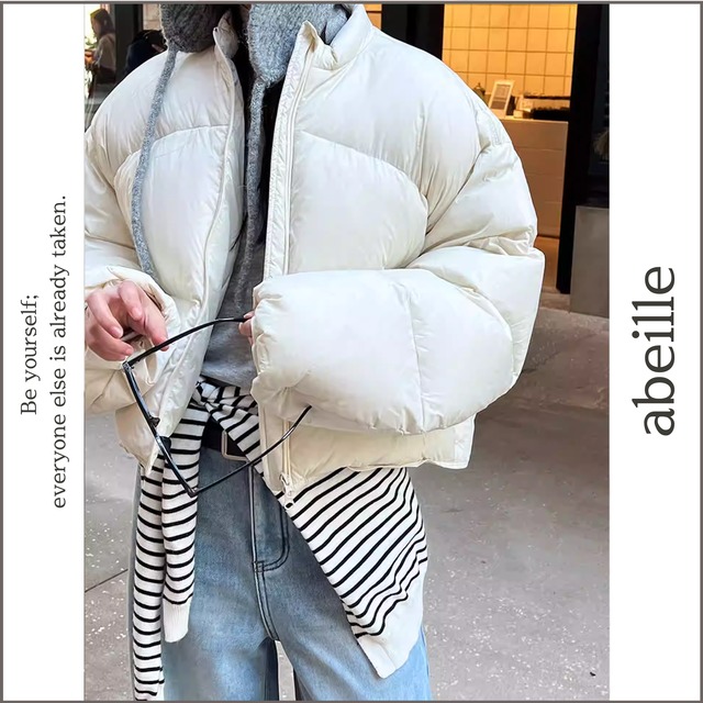 drop shoulder down jacket 14067