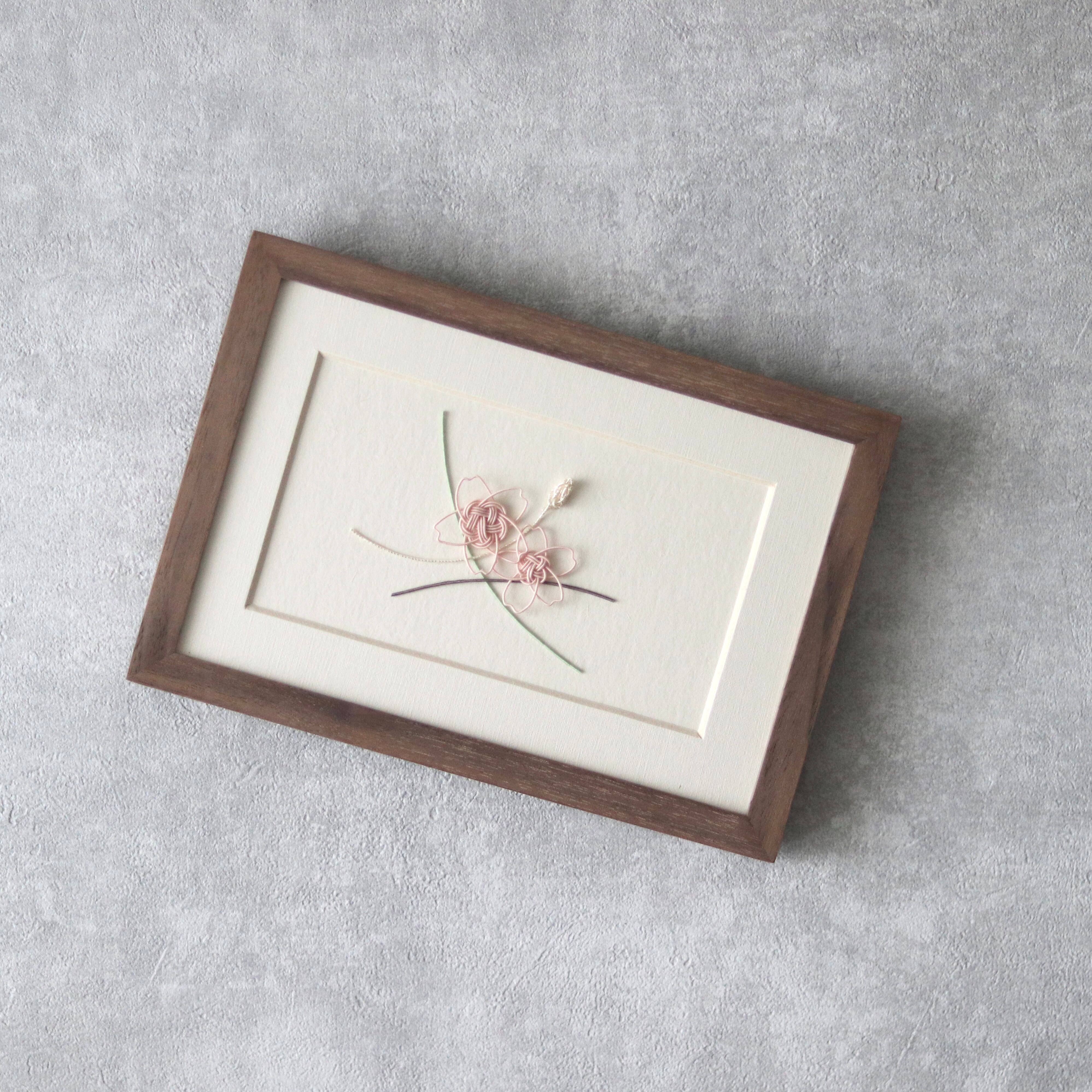 水引で結ぶ 四季のフレーム(BR 桜)