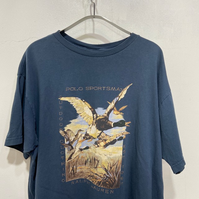 90s POLOSPORTMAN ポロスポーツ USA製Tシャツ L マガモ