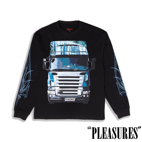 【PLEASURES/プレジャーズ】SEMI HEAVYWEIGHT LONG SLEEVE SHIRT 長袖Tシャツ / BLACK / HOL25-13816
