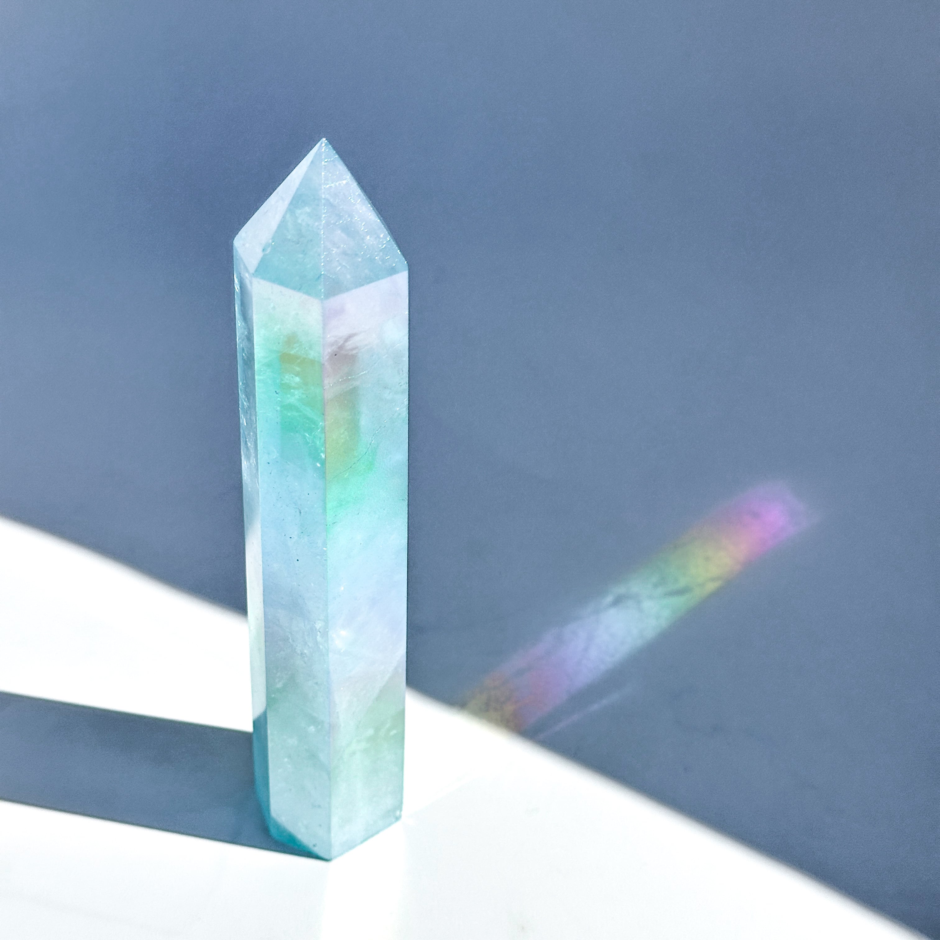 Big◎アクアオーラクォーツ タワー 91✧ Aqua Aura Quartz ✧天然石
