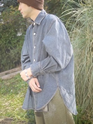 24SS】 JieDa OVER DENIM SHIRT (INDIGO) Jie-24S-SH11 | IAAAM