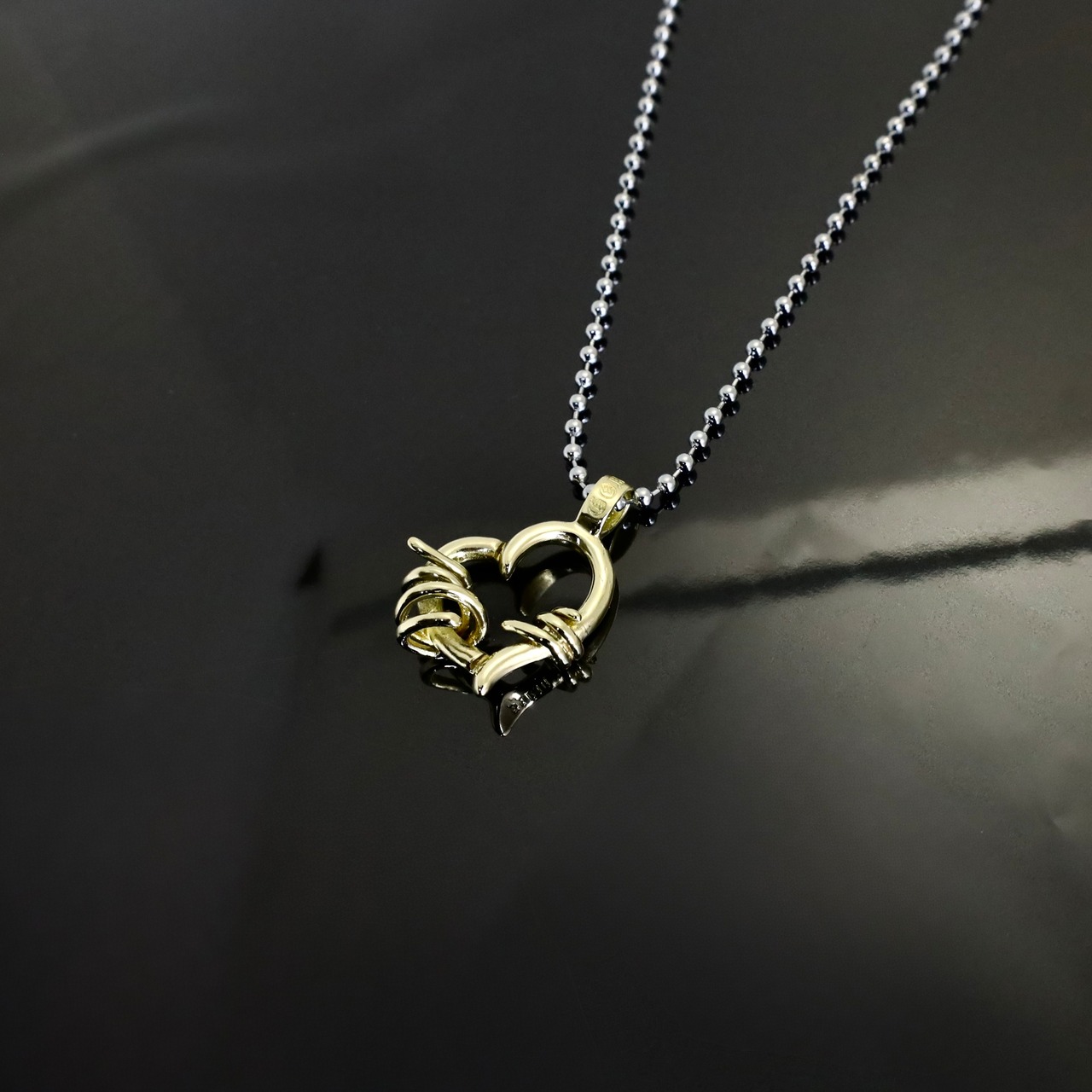 BRASS THORNY HEART PENDANT / ブラス ソーニーハート ペンダント