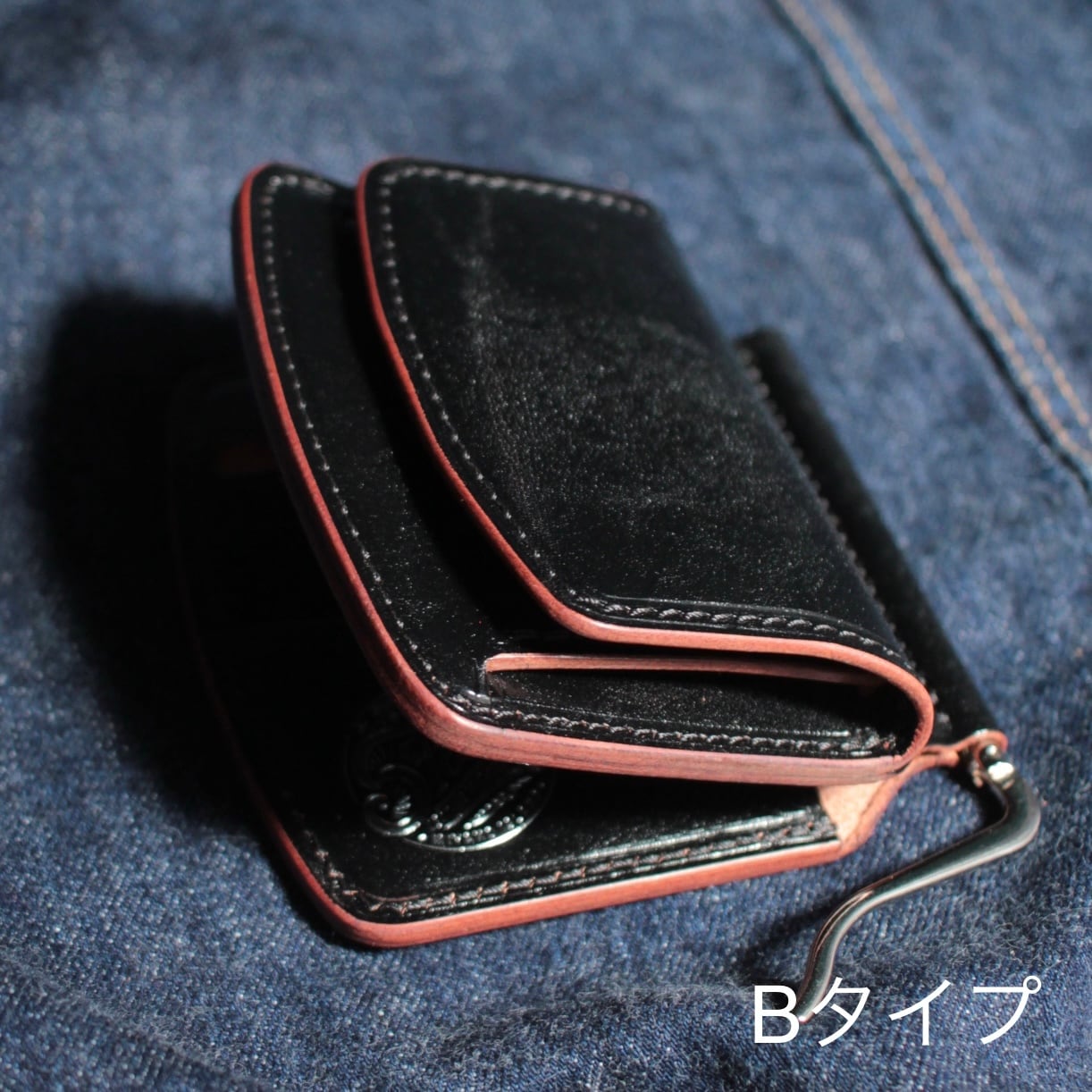 マネークリップ(生成り/ブッテーロ,ワルピエ社 ) | 6T leatherworks