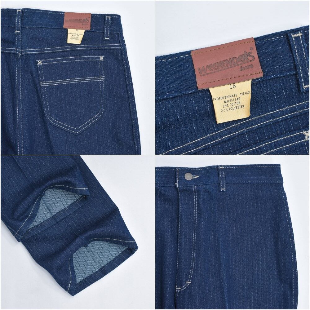 スラックス 古着 70s Weekender’s ウィークエンダーズ 美品 33 デッドストック70～80s アメリカ製 WEEKENDERS Jeans ブーツカット