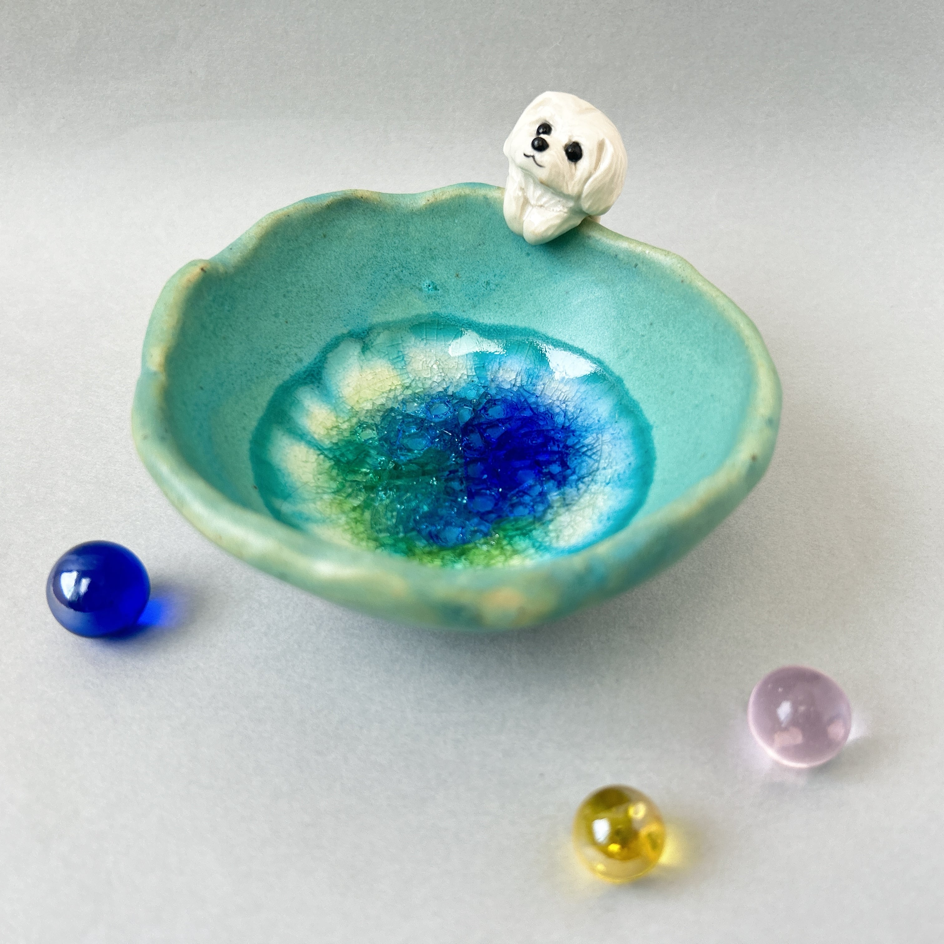 イギリス アンティーク ケーキスタンド/プレスガラス 『送料無料』CA