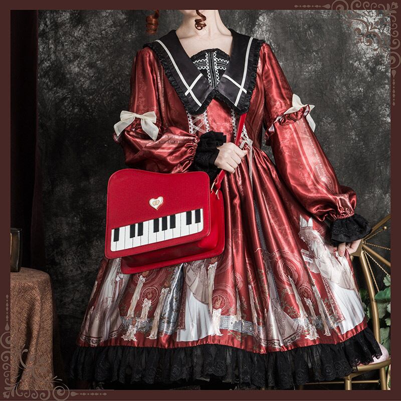バッグ ピアノバッグ 個性的 ロリータ ガーリー lolita 甘め ろりーた