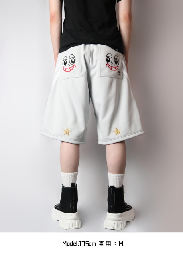 2LINE★SMILE BACK half pants（ツーライン★スマイルバックハーフパンツ）【lightGray】