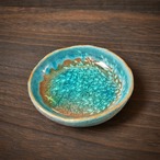 みずたまり豆皿 no.32 枝葉と魚