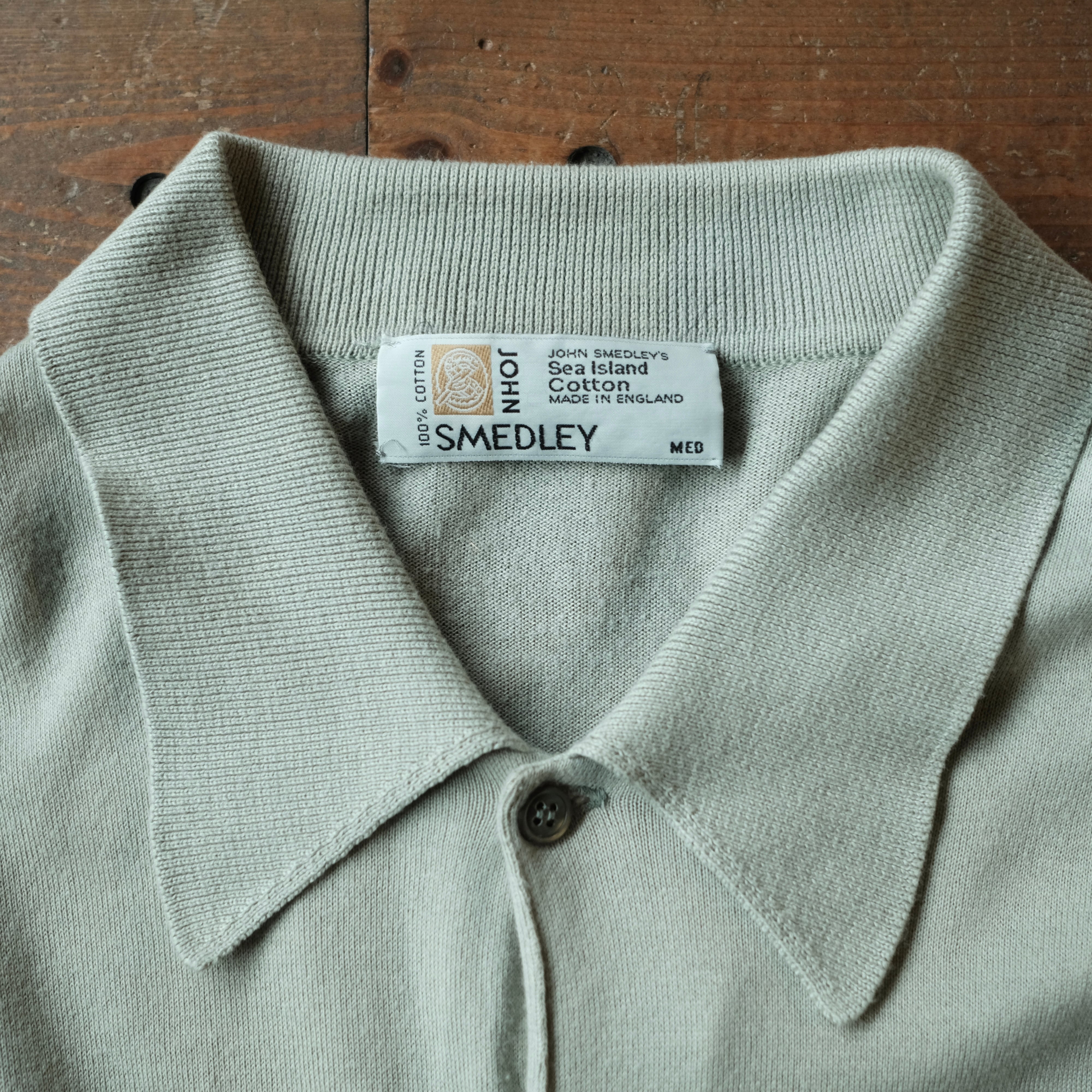 00s 旧タグ ヴィンテージ スメドレー シーアイランドコットン ポロシャツ 90s JOHN SMEDLEY SEAISLAND COTTON SHIRT | safarionline
