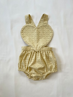 Heart rompers (cream)