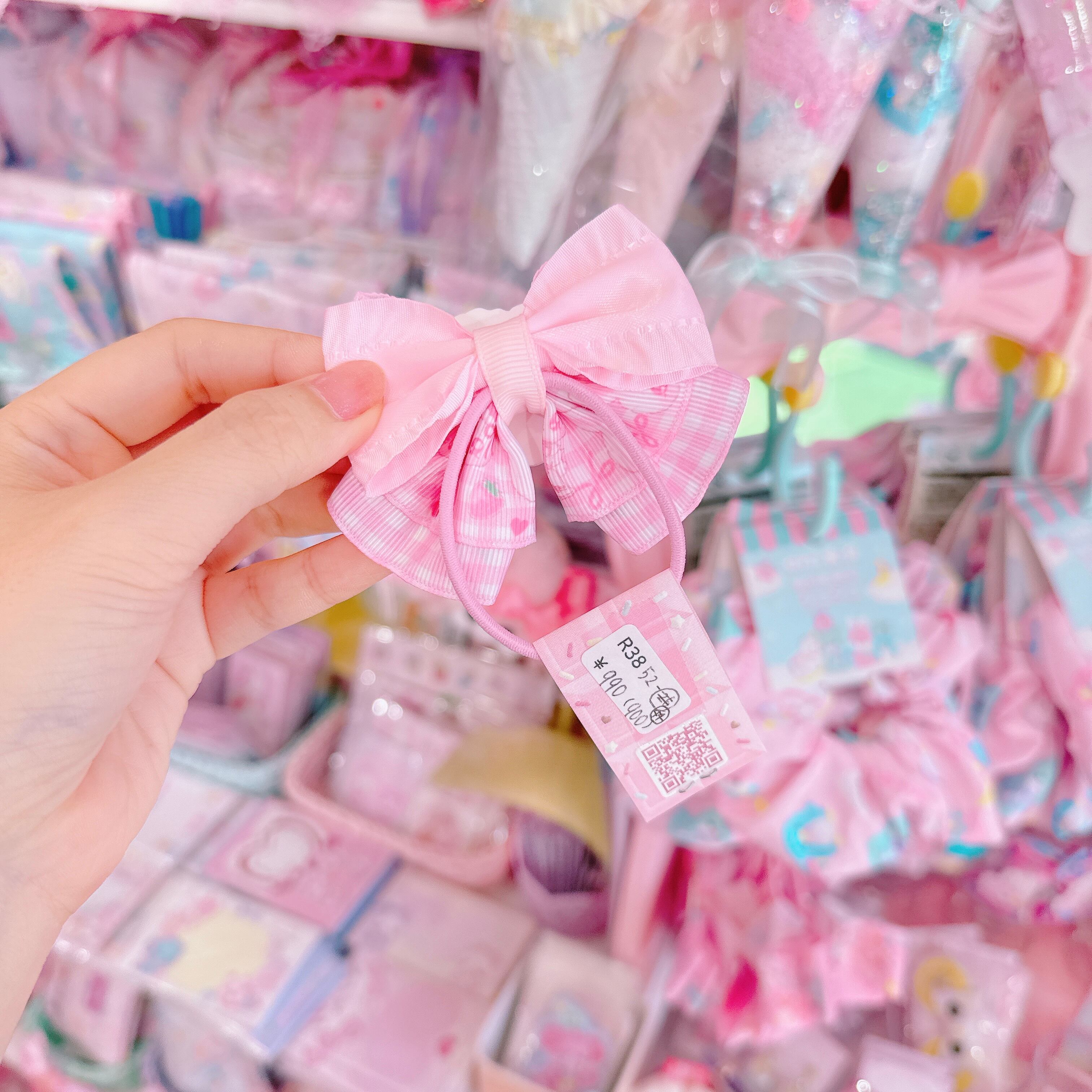 【R38】52-44ピアチェーレリボンヘアゴム