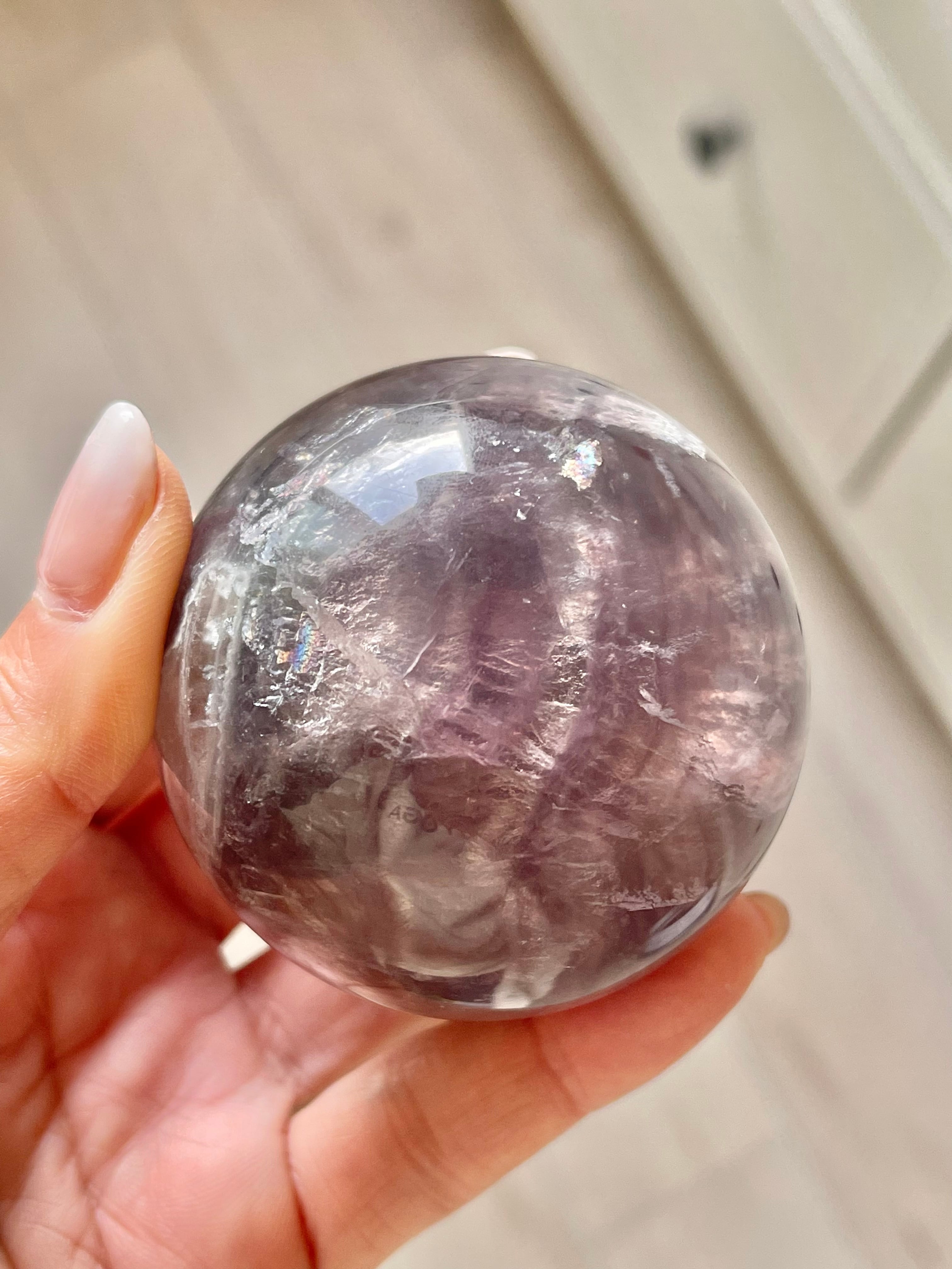雲母共生フローライトスフィア / fluorite with mica sphere | AINA