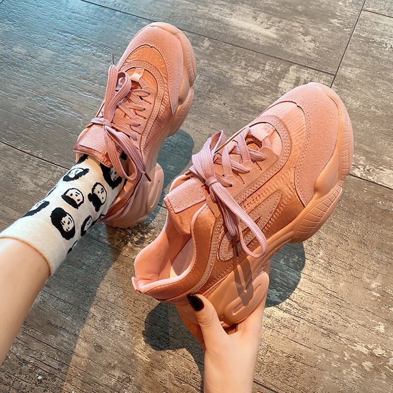 古い靴の女性2020新しいスーパーファイヤーカジュアルスポーツの女性の靴野生の靴女子学生かわいい風insタイドシューズ 部族の婦人靴1508058