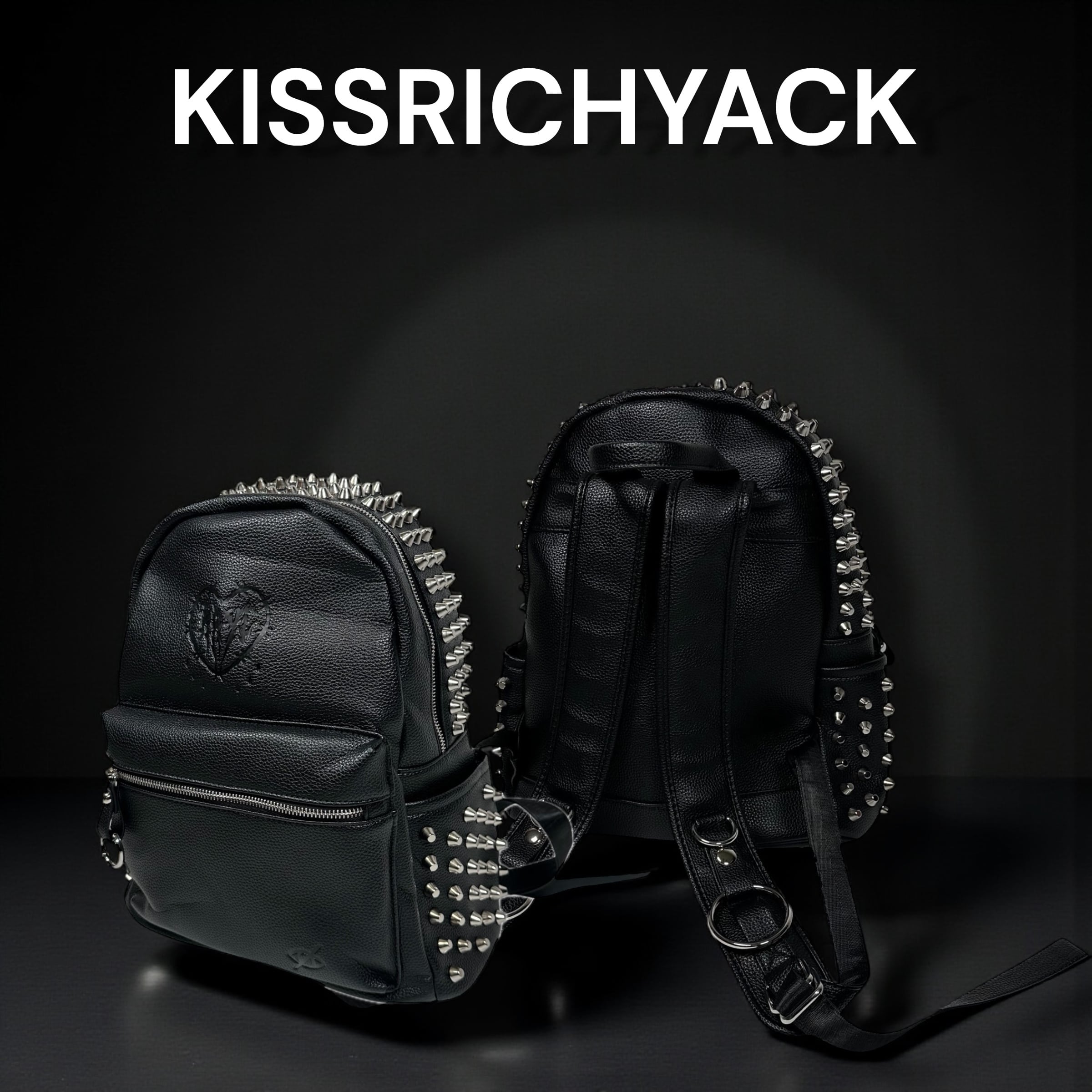 オマケ付KRY clothing ハート スタッズリュック バックパック 代引き不可「BACKPACK .Heart」 | KRY clothing