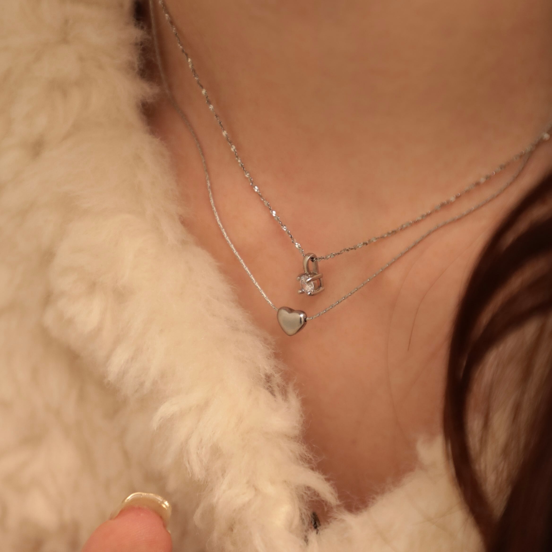 316L apire solitaire necklace | apire