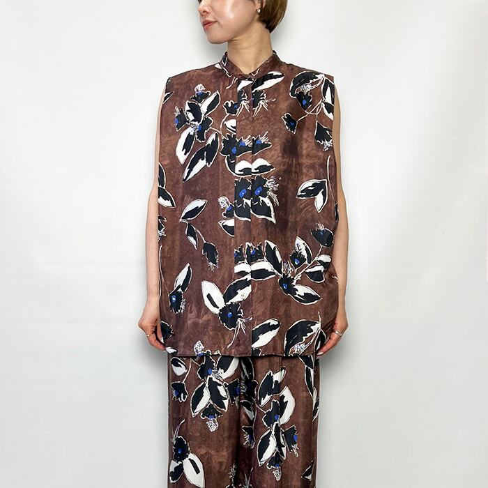 SACRA サクラ PAINTING FLORA TOP 126214071 2026春夏新作 [送料無料