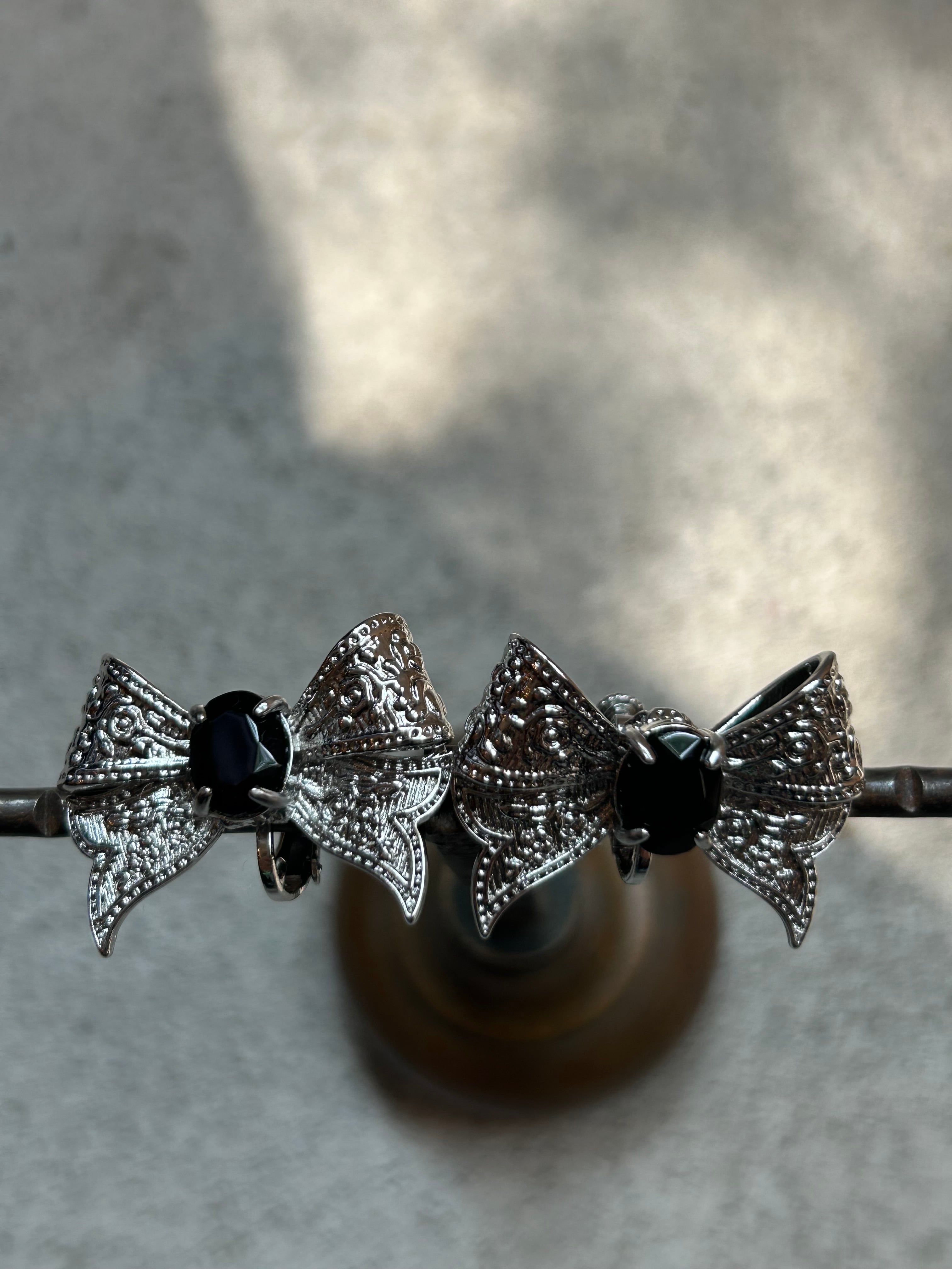 tanakadaisuke ribbon bijou earrings | AAR