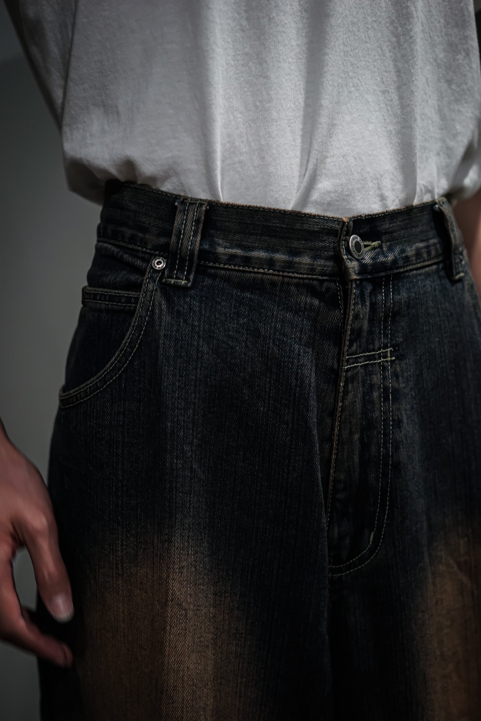 add (C) vintage】Fade Design Vintage Buggy Jeans | Caka(カカ 