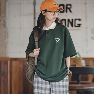 Dark Green Short Sleeve Polo Shirt / ダークグリーン ショートスリーブ ポロシャツ