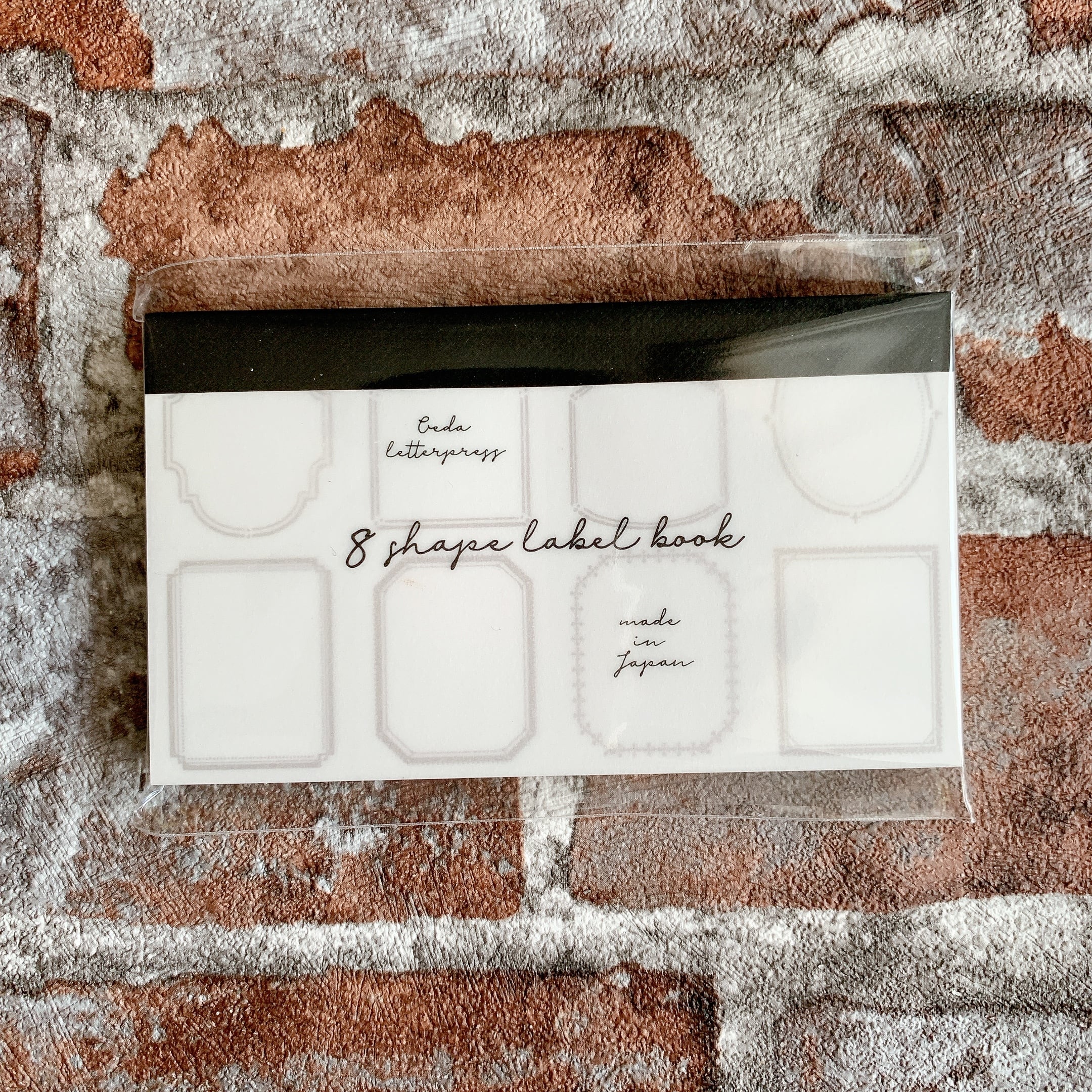 8shape label book 【Frame】活版印刷 ラベルブック 大枝活版室