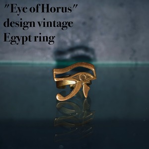"Eye of Horus"design vintage Egypt ring