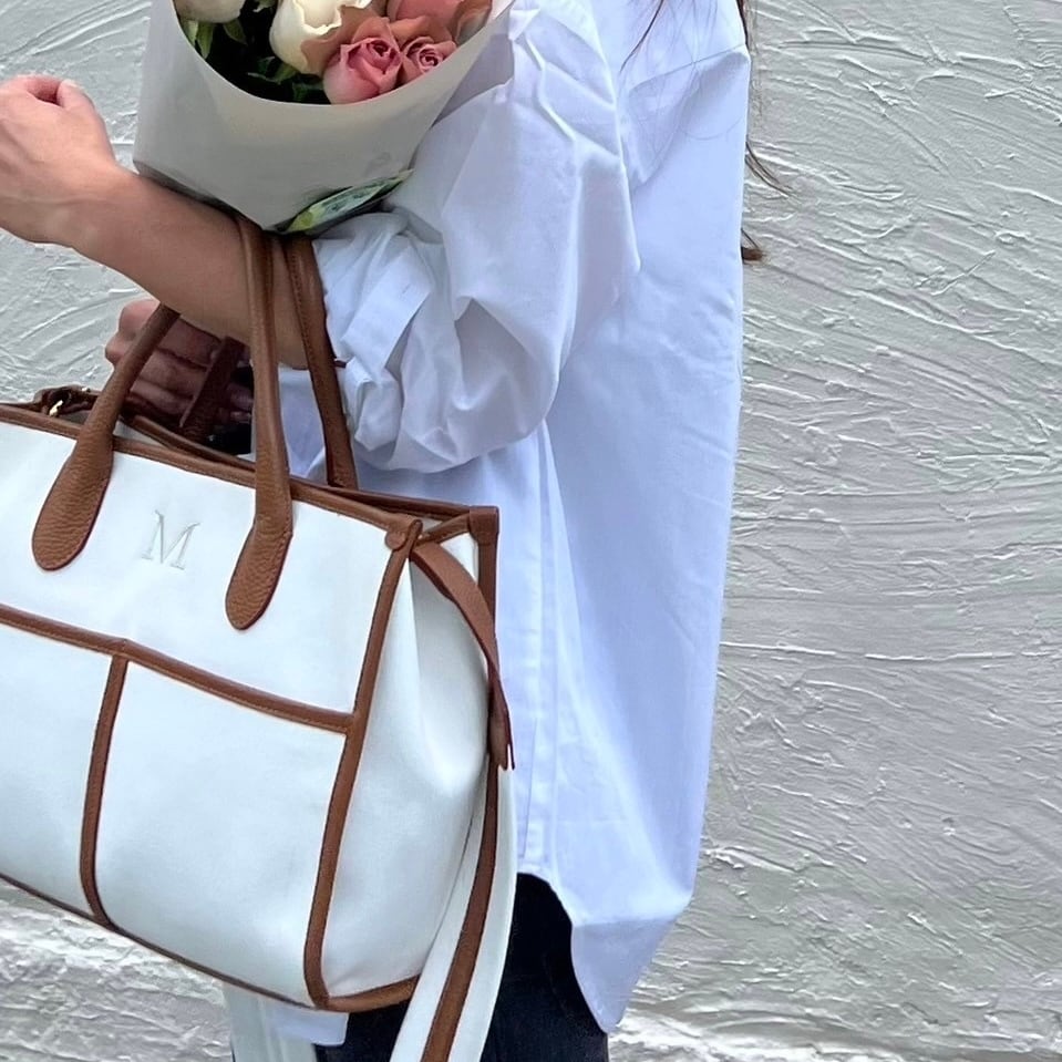 【関税込み】Sandy Liang ホワイト Napa バッグ 関税込み】Sandy Liang ホワイト Napa バッグ