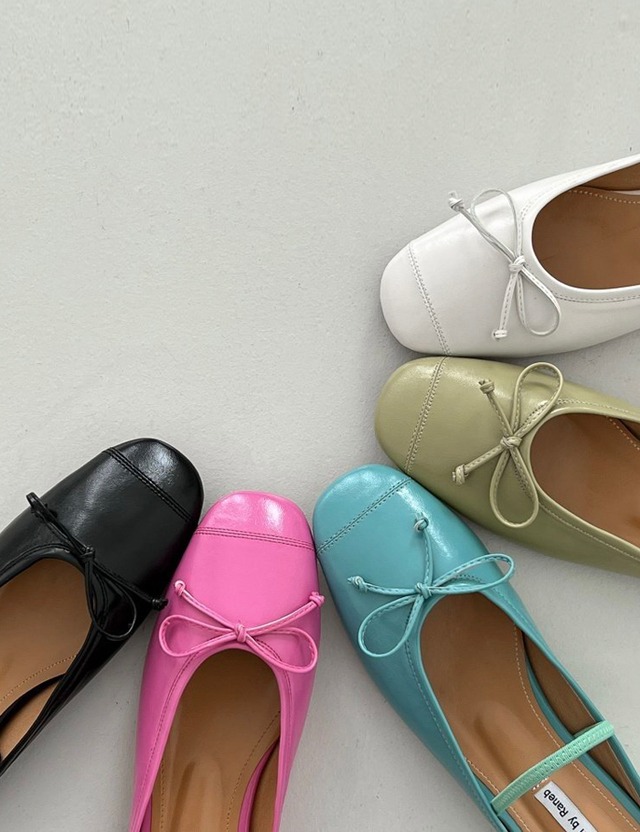【23ss】Round-Toe Flat Shoes_5colors