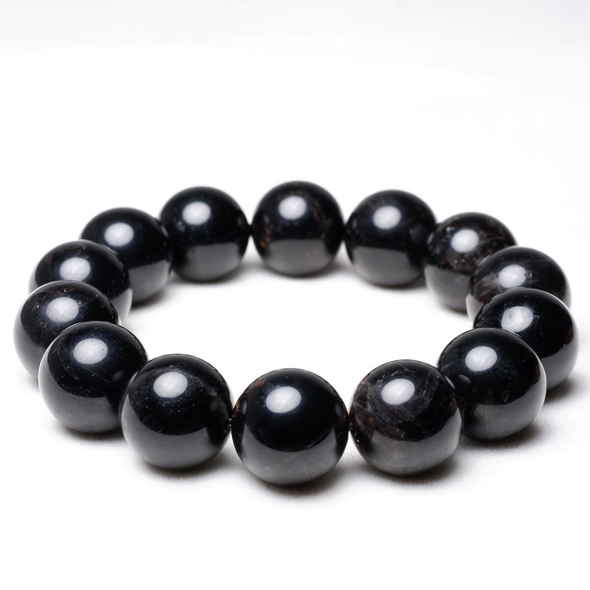 モリオン 黒水晶 ブレスレット 16mm 一点物 メール便可 [M便 1/10] 111-46377