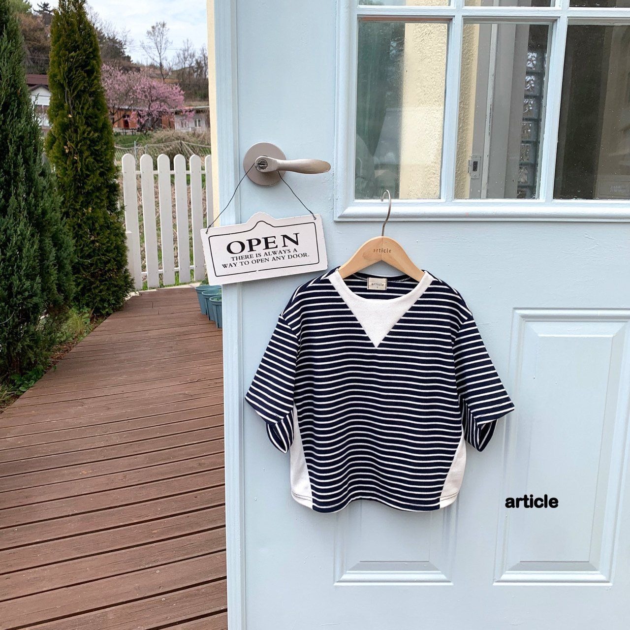 [article] Marine color block tee (JS/JM) / [아티클] 마린배색티 (JS/JM)
