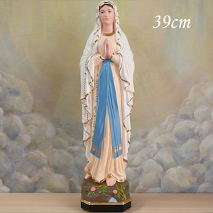 ルルドの聖母像【39cm】室内用カラー仕上げ