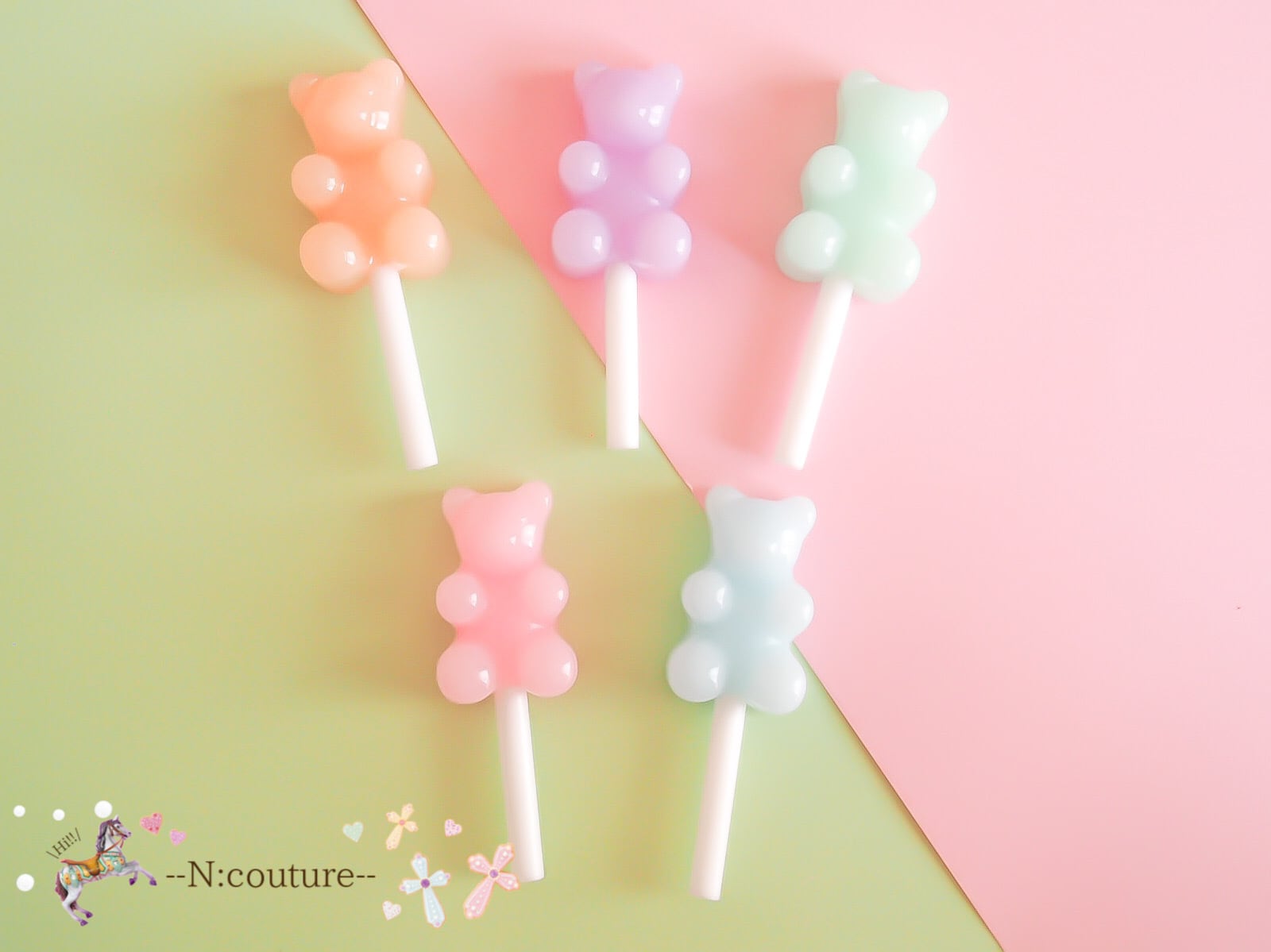 『タイムセール♡』くまさんロリポップキャンディ くまさん♡ロリポップキャンディ