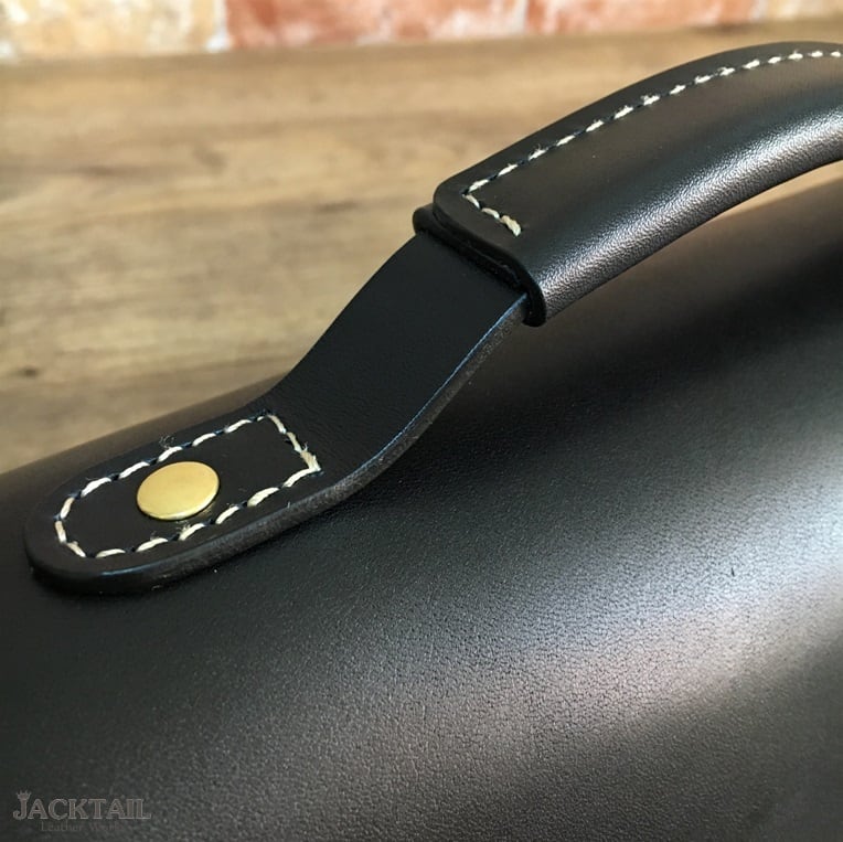 フルートケースカバー／オイルレザー（ブラック） | 革鞄・小物