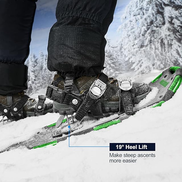 Odoland 4-In-1軽量スノーシューセット アルミスノーシュー