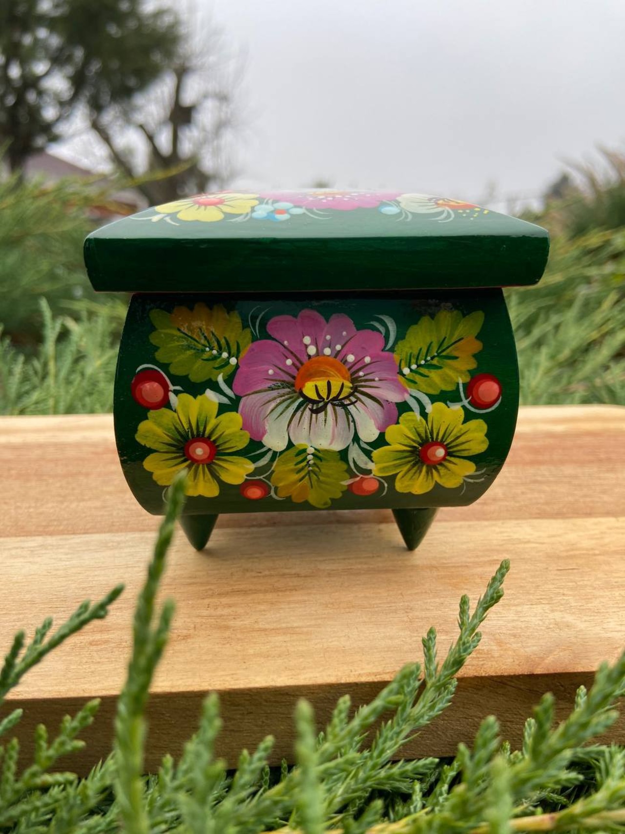 ペトリキフカ・ジュエリーボックス 9cm（ホメンコ） - 8