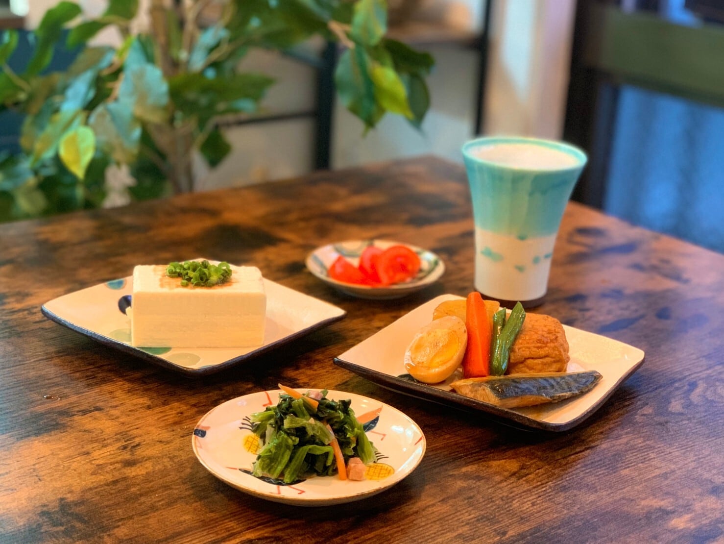 角皿【Aドット、ラグーン】 | atelier qucchane(アトリエクッチャネ）