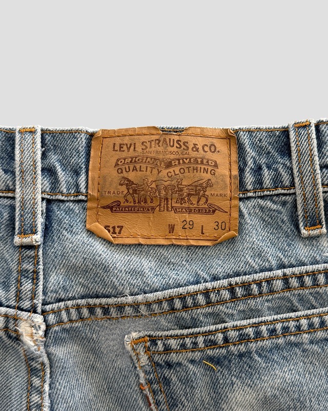 -Levis- Vintage 90s W29L30 517 Boot Cut Denim Pants made in USA