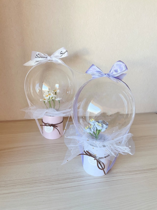 Mini flower balloon box