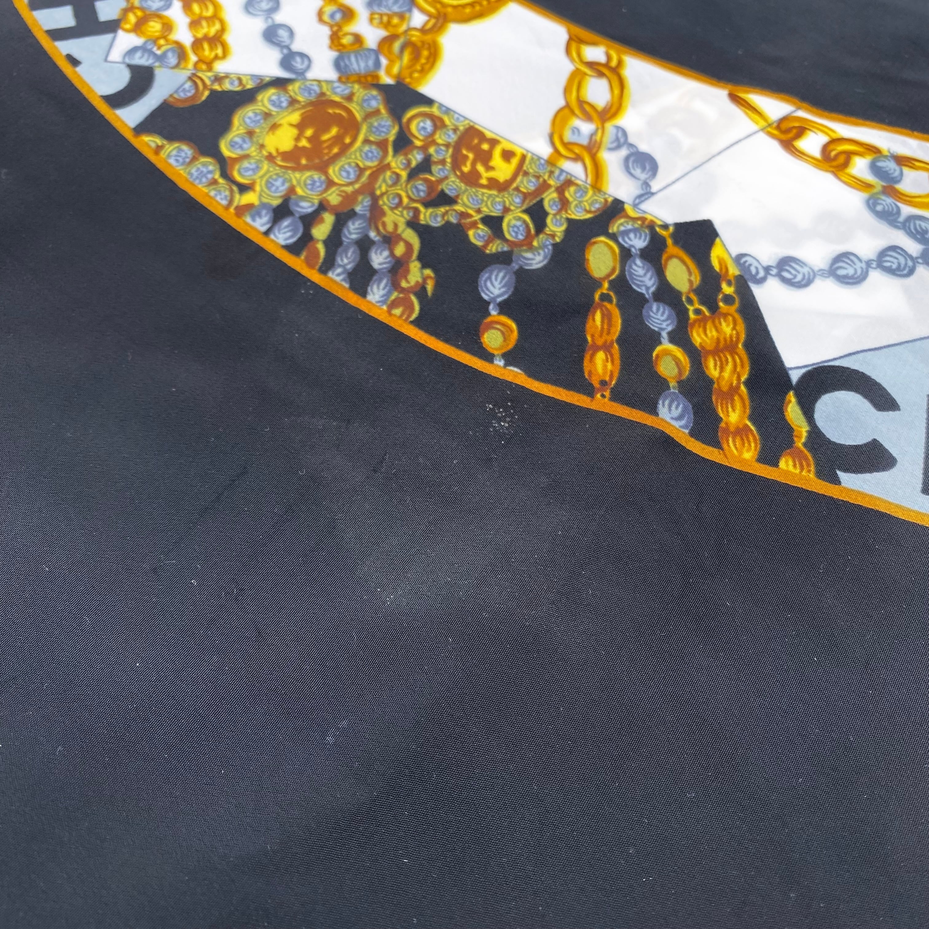 Vintage CHANEL CoCo Jwelz Scarf / ヴィンテージ シャネル スカーフ 