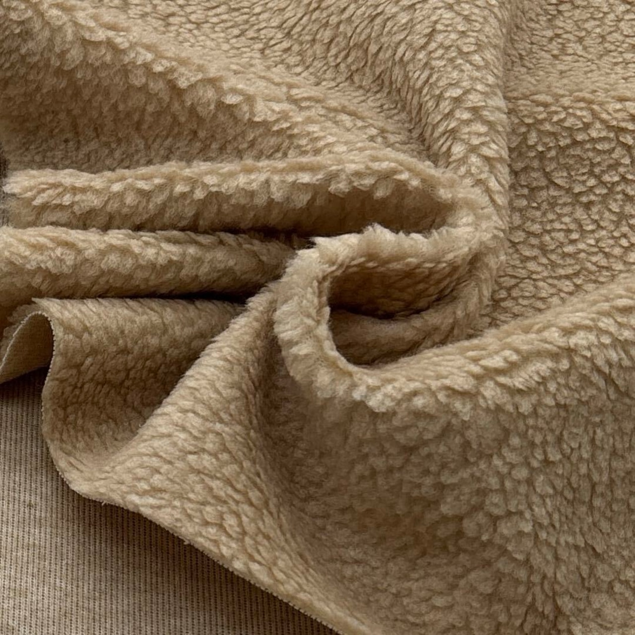 ★TC051◆1m◆ラスト1点◆ポリエステル100%ボアフリースニット生地◆