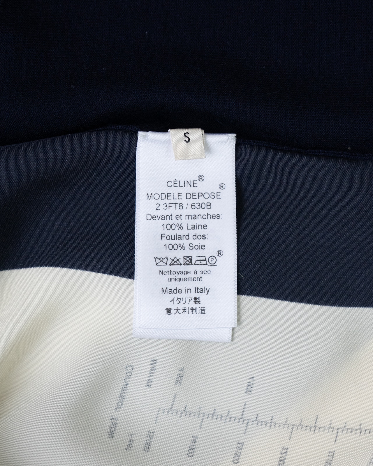 〈CÉLINE by phoebe philo〉Scarf-detail knit top