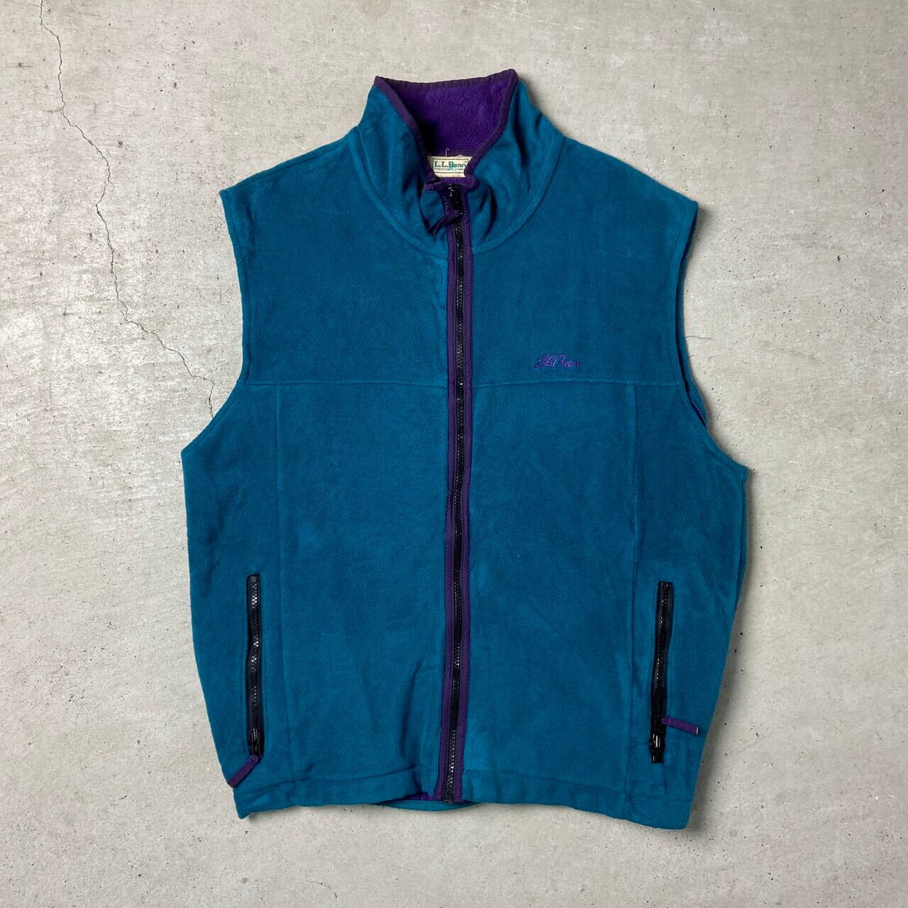 80年代 L.L.Bean エルエルビーン フリースベスト メンズL相当 古着 80s