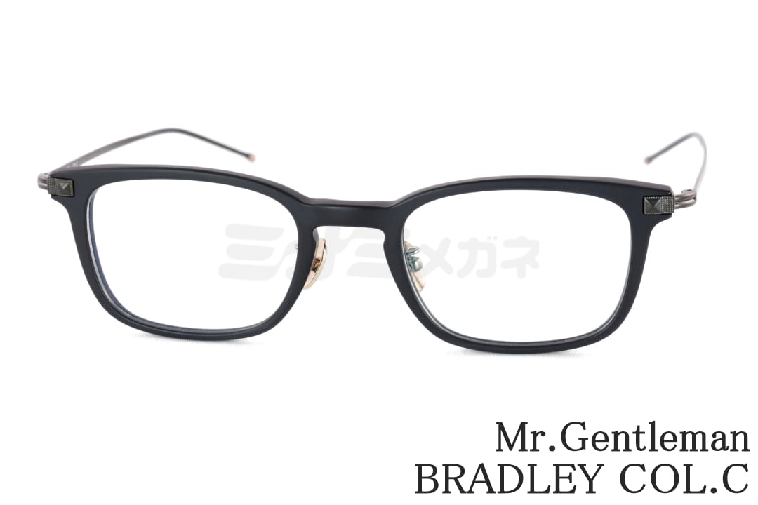 Mr.Gentleman メガネ BRADLEY COL.C 50サイズ スクエア スタッズ