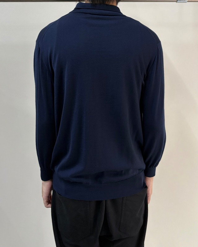 【Salvatore Ferragamo】half zip summer knit polo