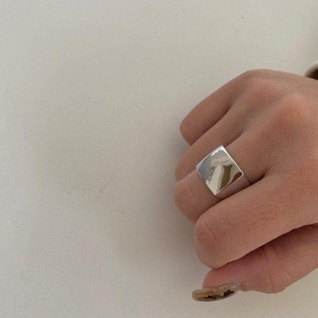 S925 square ring (R146)