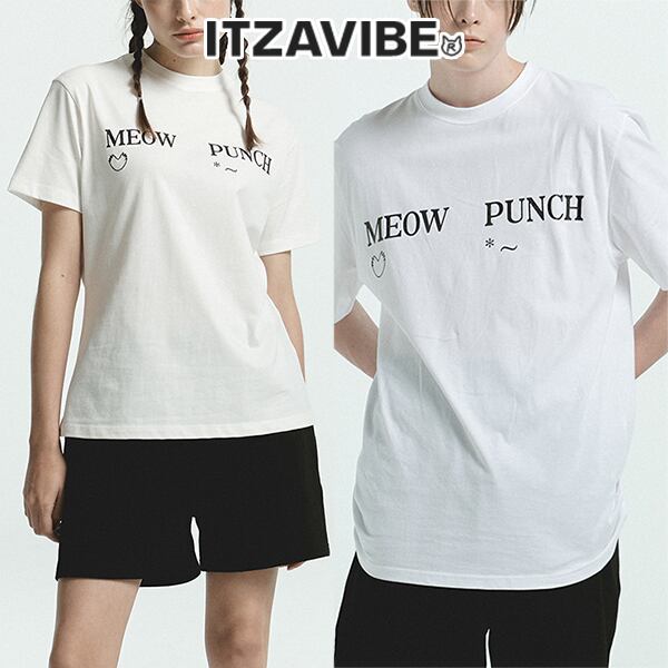 【NCT DREAM ジェミン着用】ITZAVIBE MEOW PUNCH FIT T-SHIRTS WM1534 イッザバイブ Tシャツ  韓国ブランド | wiing｜韓国ファッション 通販 ブランド・ストリート・ナチュラル・ユニセックス powered by BASE